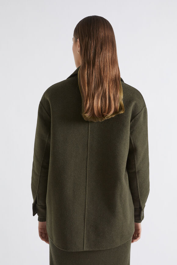 Wool Blend Shacket  Dark Fern  hi-res