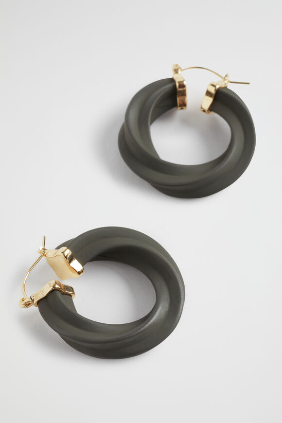 Twist Hoop  Dark Fern  hi-res