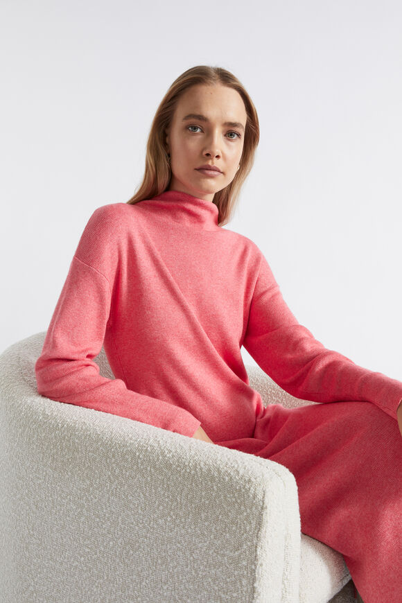 Cowl Neck Knit Midi Dress  Primrose Marle  hi-res