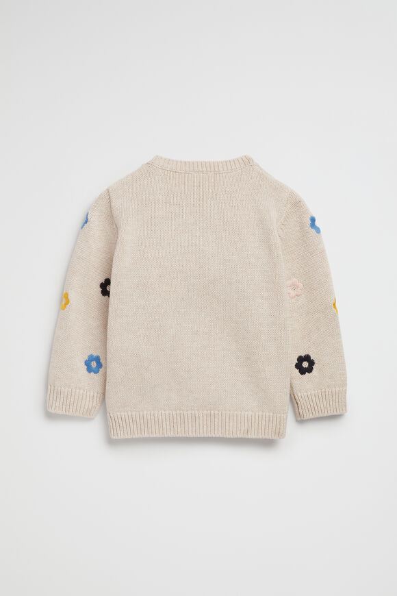 Daisy Knit  Oat Marle  hi-res
