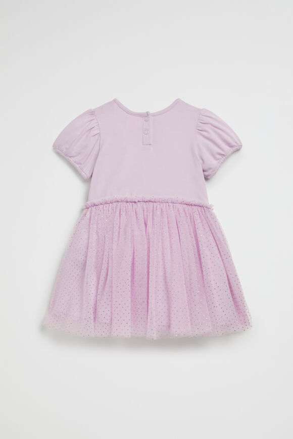 Metallic Pinspot Splice Dress  Orchid  hi-res