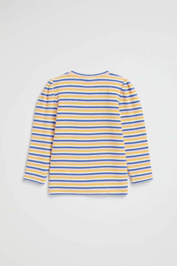 Stripe Rib Top  Cobalt Multi  hi-res