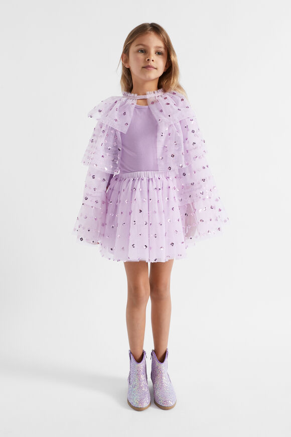 Sequin Party Cape  Orchid  hi-res