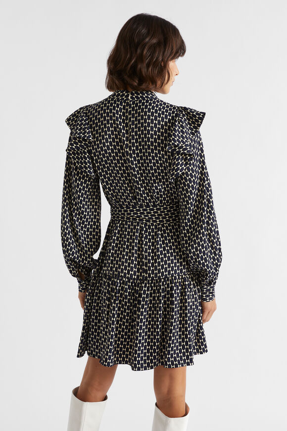 Diamond Geo Mini Dress  Midnight Sky Geo  hi-res