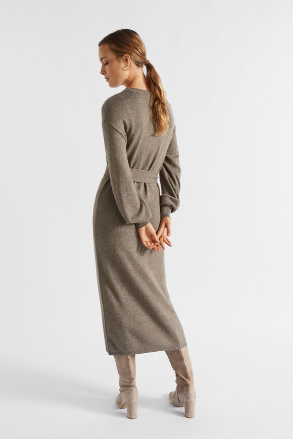 Tie Front Knit Midi Dress  Hazel Marle  hi-res