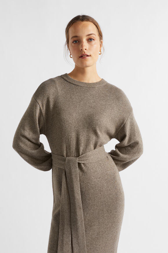 Tie Front Knit Midi Dress  Hazel Marle  hi-res