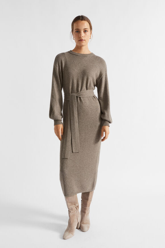 Tie Front Knit Midi Dress  Hazel Marle  hi-res