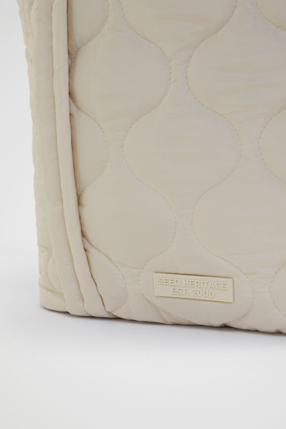 Quilted Tote  Vanilla Cream  hi-res