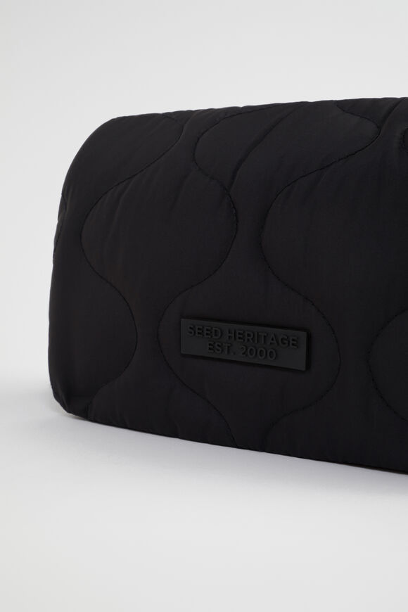 Quilted Crossbody Bag  Black  hi-res