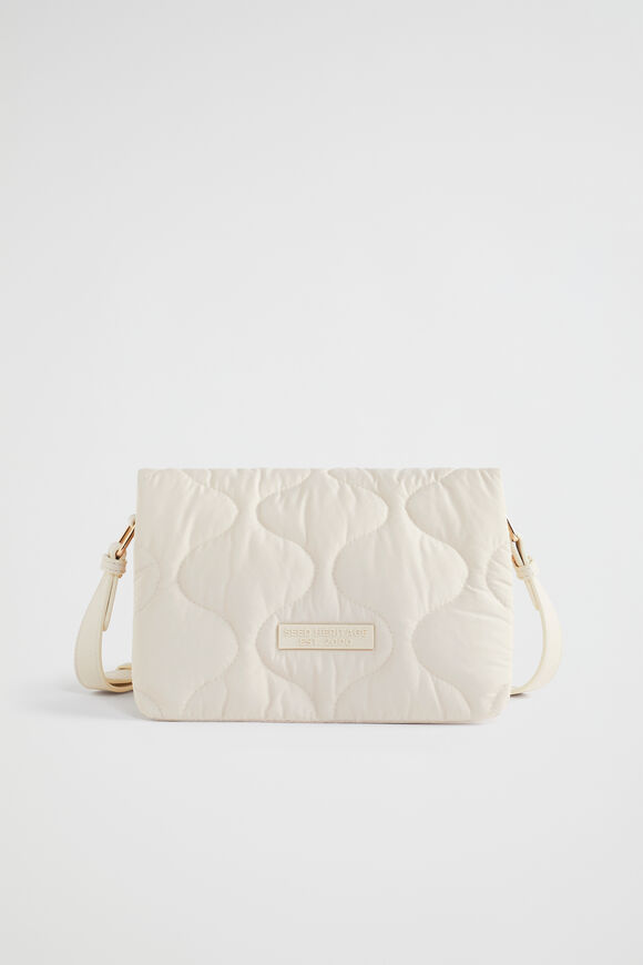 Quilted Crossbody Bag  Vanilla Cream  hi-res