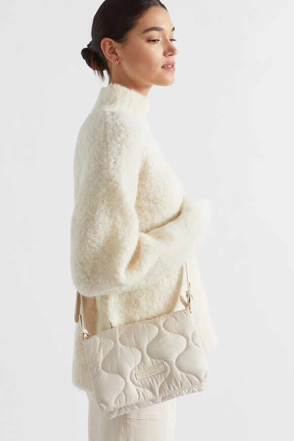 Quilted Crossbody Bag  Vanilla Cream  hi-res