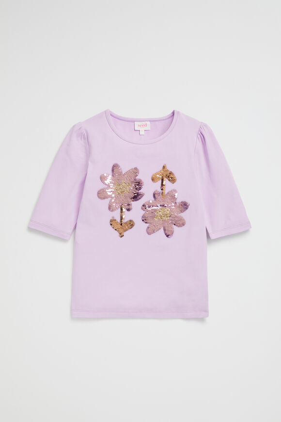 Daisy Motif Tee  Orchid  hi-res