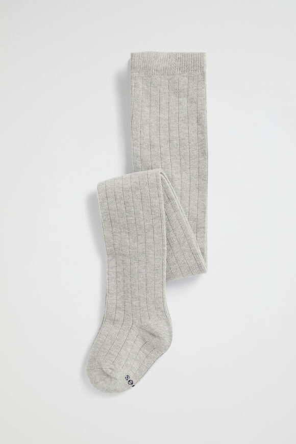 Rib Full Length Tight  Grey Marle  hi-res