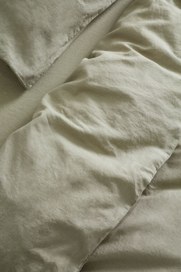Alba King Duvet Cover  Olive  hi-res