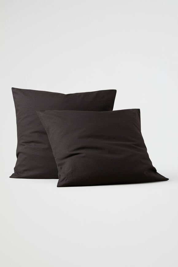 Alba Euro Pillowcase  Charcoal  hi-res