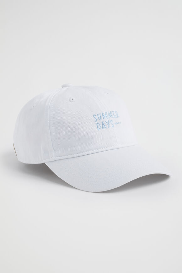 Retro Summer Cap  White  hi-res