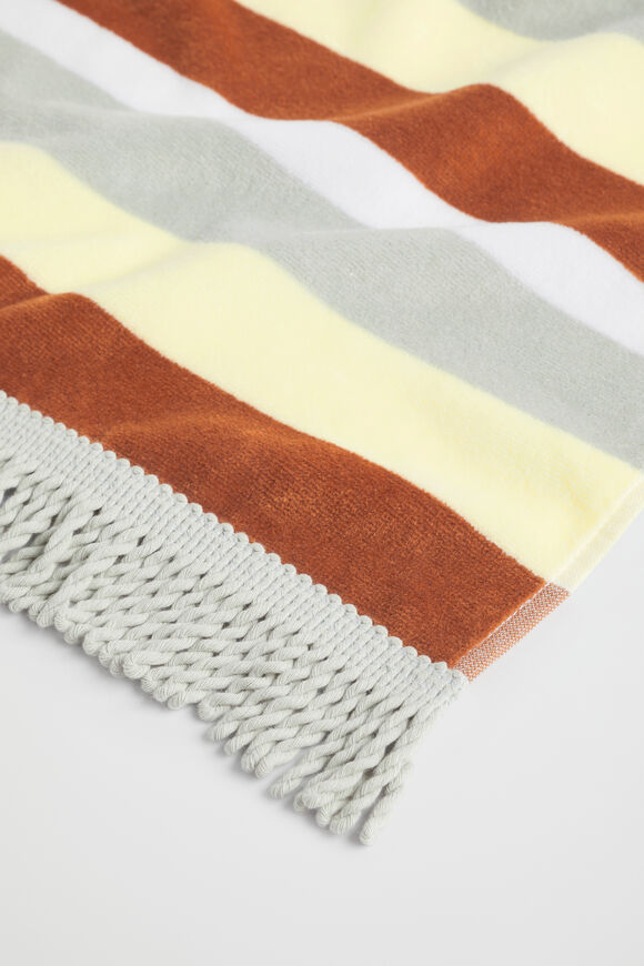 Child Stripe Beachtowel  Multi  hi-res