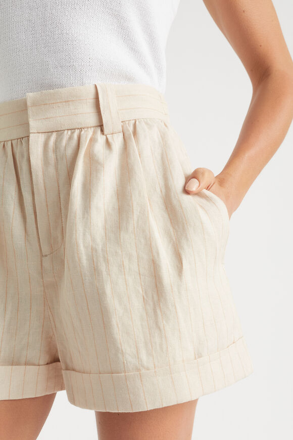 Linen Stripe Short  Magnolia Stripe  hi-res
