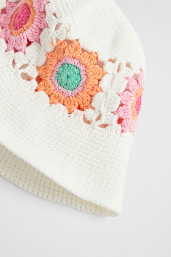 Crochet Bucket Hat  Multi  hi-res