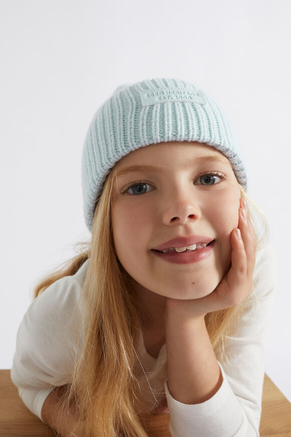 Heritage Rib Beanie  Ice Blue  hi-res