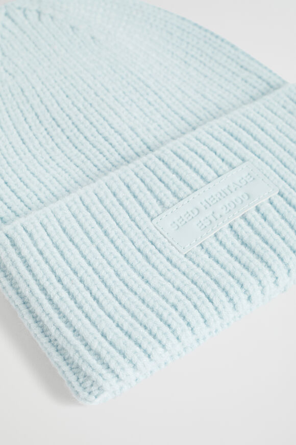 Heritage Rib Beanie  Ice Blue  hi-res