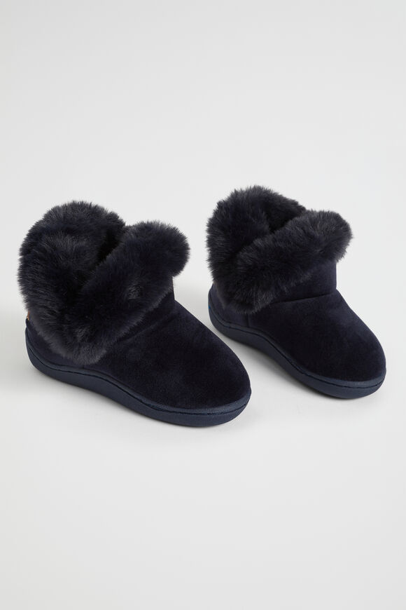 Fluffy House Boot  Navy  hi-res