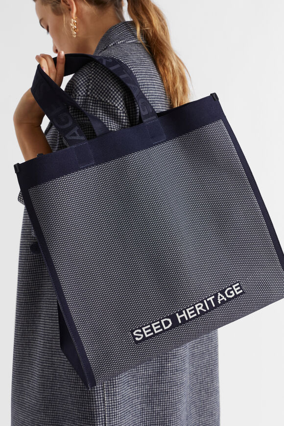 Knitted Tote  Midnight Sky  hi-res