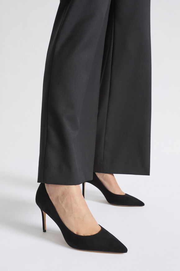 Nina Pointed Pump  Black Suede  hi-res
