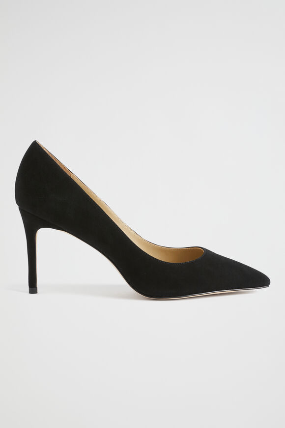 Nina Pointed Pump  Black Suede  hi-res