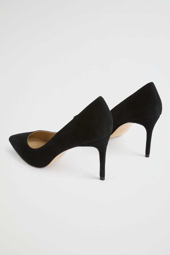 Nina Pointed Pump  Black Suede  hi-res