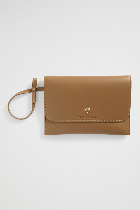 Knitted Logo Tote  Deep Brass  hi-res