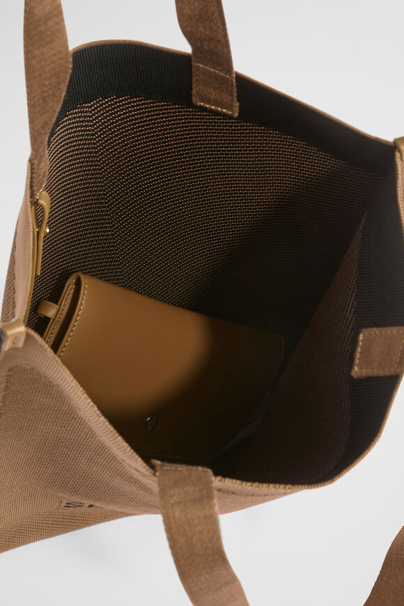 Knitted Logo Tote  Deep Brass  hi-res