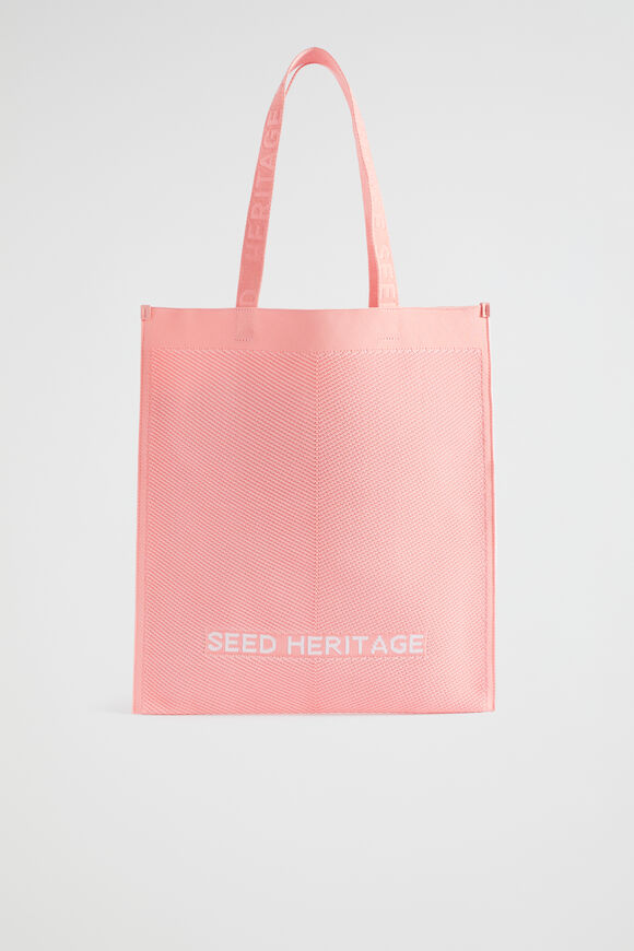 Knitted Logo Tote  Pale Peony  hi-res