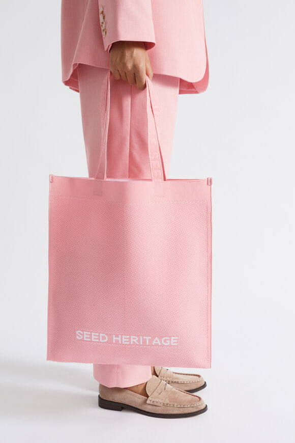 Knitted Logo Tote  Pale Peony  hi-res