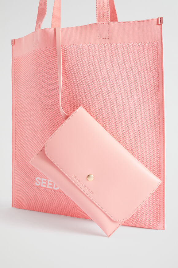 Knitted Logo Tote  Pale Peony  hi-res