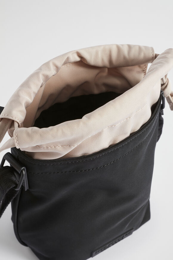 Drawstring Crossbody  Black  hi-res
