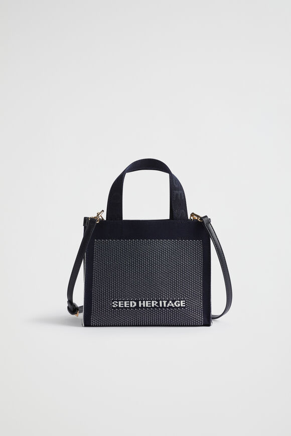 Knitted Micro Tote  Midnight Sky  hi-res