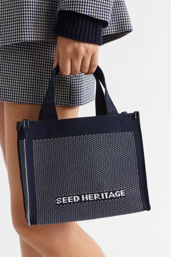 Knitted Micro Tote  Midnight Sky  hi-res