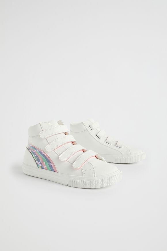 Rainbow High Top  White  hi-res