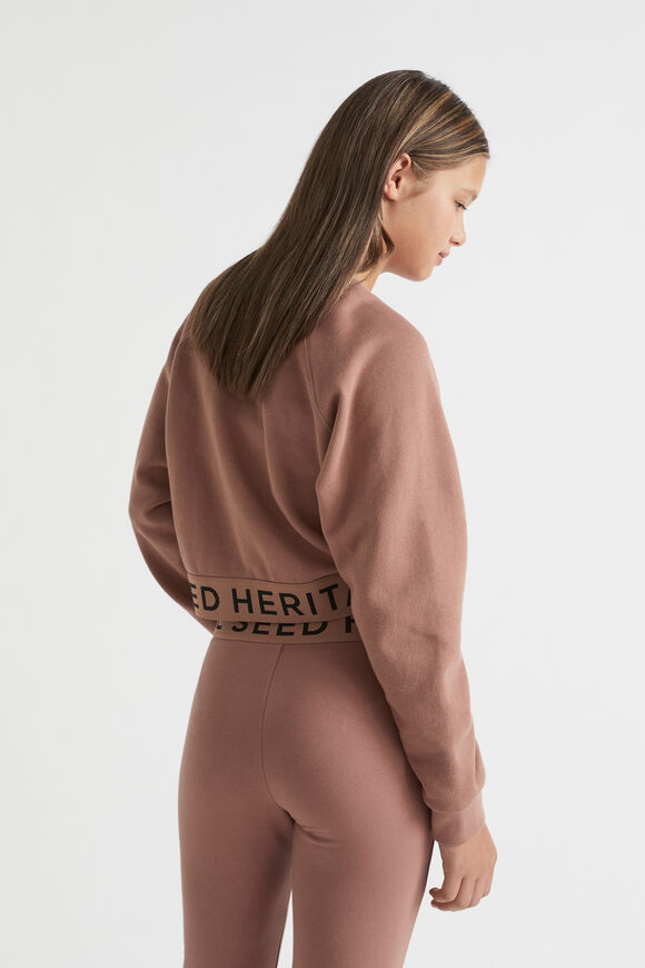 Core Logo Hem Sweat  Cocoa  hi-res