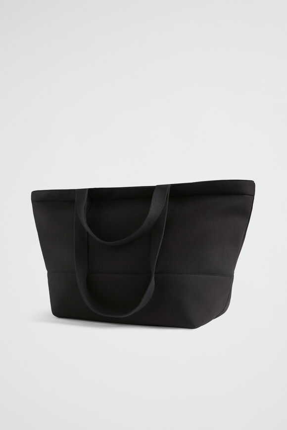 Seed Logo Jersey Overnight Bag  Black  hi-res
