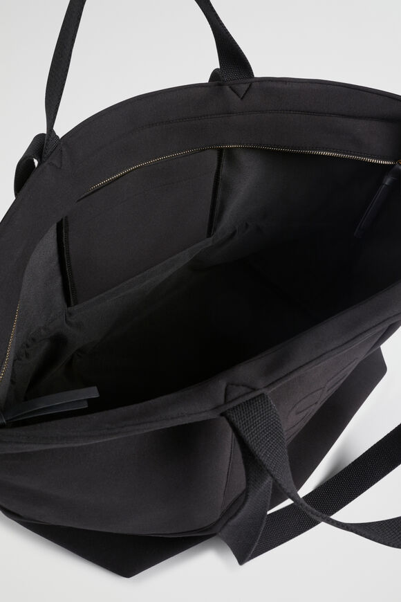 Seed Logo Jersey Overnight Bag  Black  hi-res