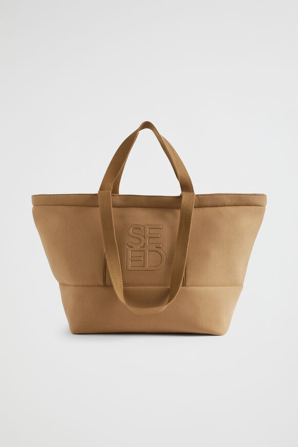 Seed Logo Jersey Overnight Bag  Deep Brass  hi-res