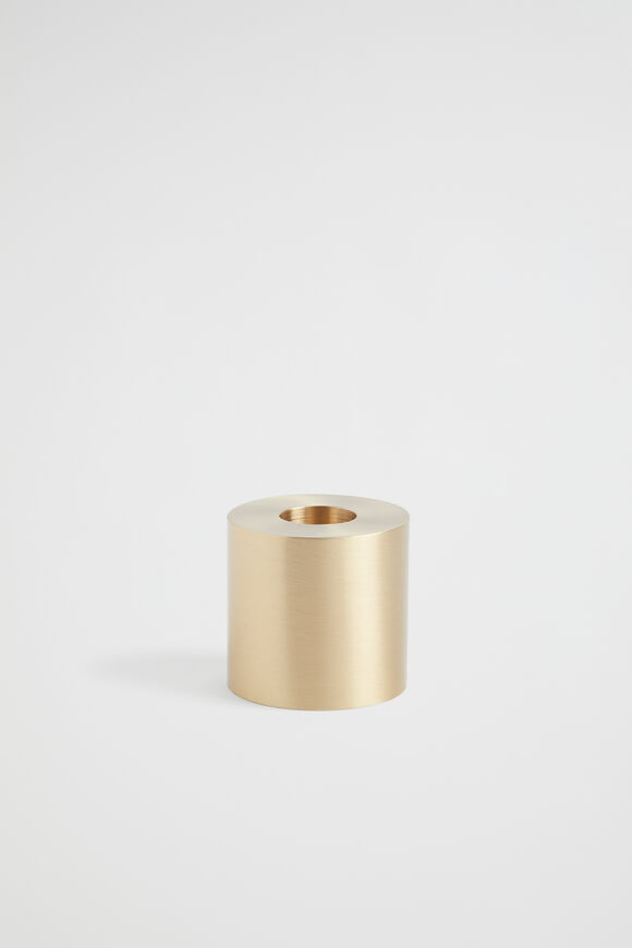 Rae Candle Holder  Brass  hi-res