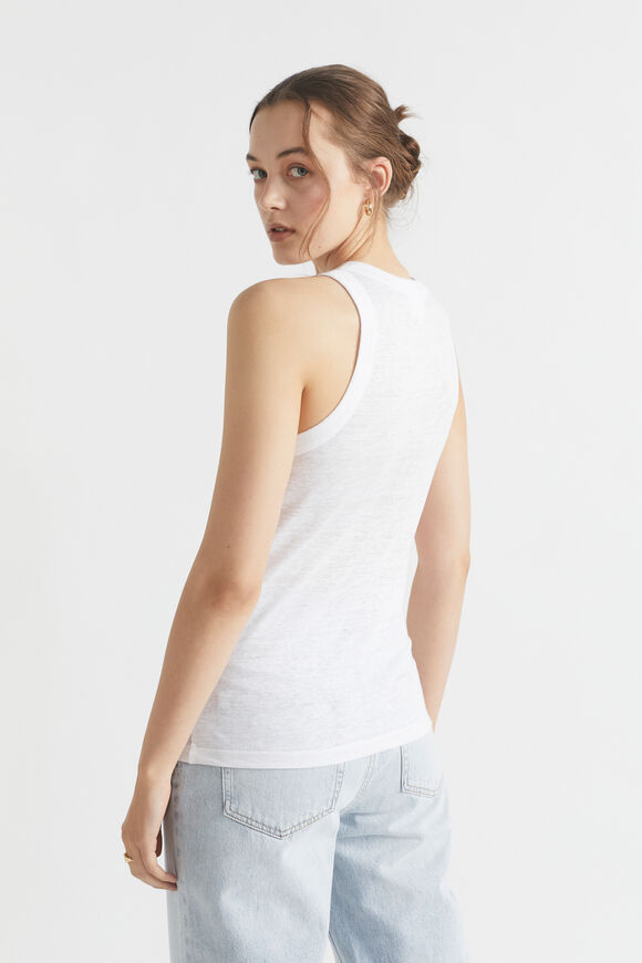 Linen Tank  Whisper White  hi-res