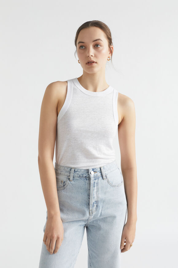 Linen Tank  Whisper White  hi-res