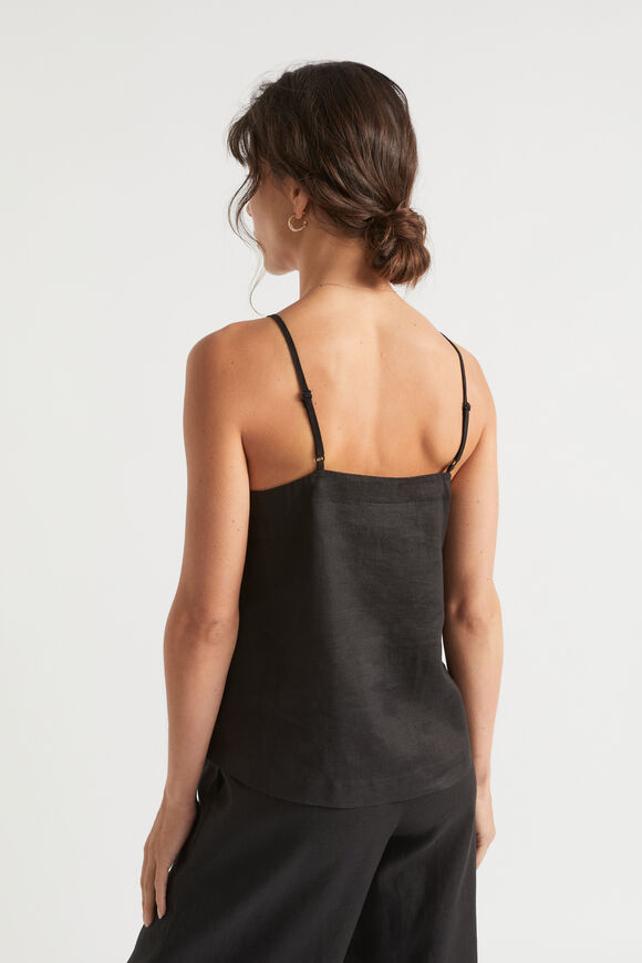 Core Linen Camisole  Black  hi-res