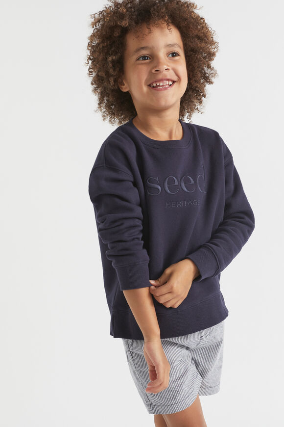 Core Logo Sweat  Midnight Blue  hi-res