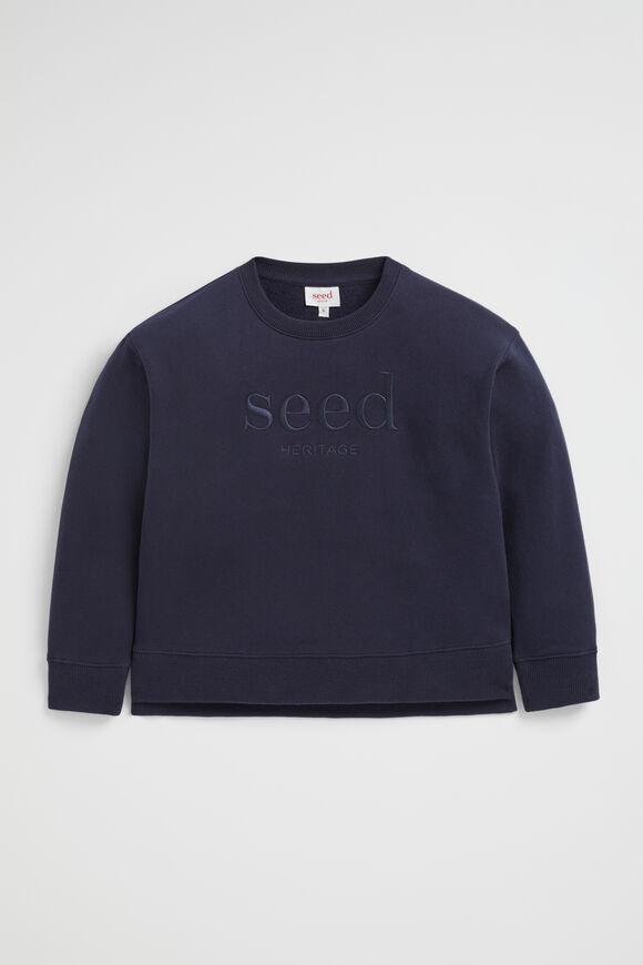 Core Logo Sweat  Midnight Blue  hi-res
