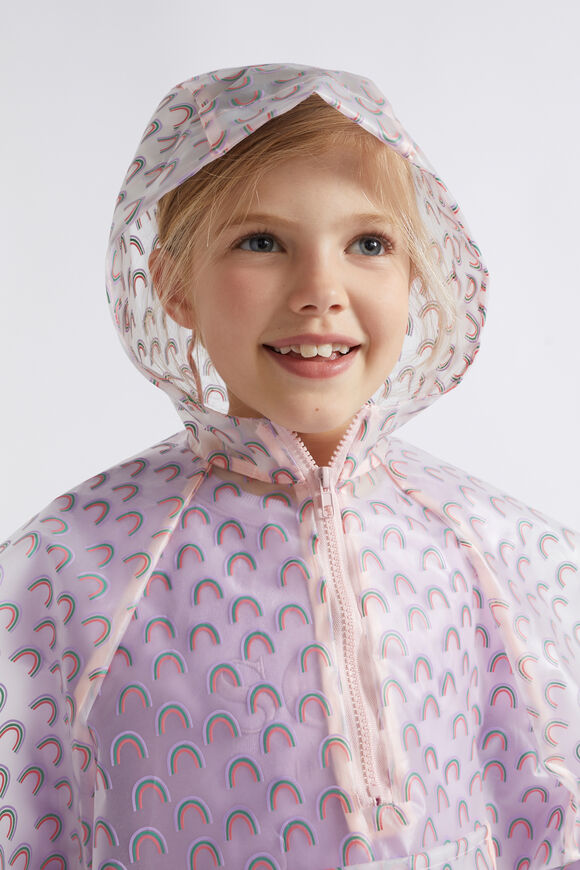 Rainbow Rain Poncho  Multi  hi-res